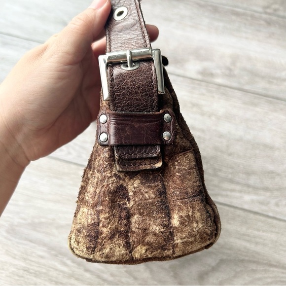 The Trend Italian Leather Animal Skin Mini Duffel Bag - Picture 6 of 16